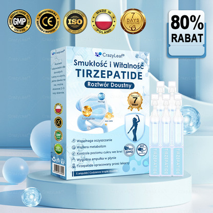 🔥 Polska – Klinicznie potwierdzone | Oficjalny sklep | CrazyLeaf® Slim & Vitality Tirzepatide – doustny roztwór wspierający odchudzanie, ciśnienie i poziom cukru